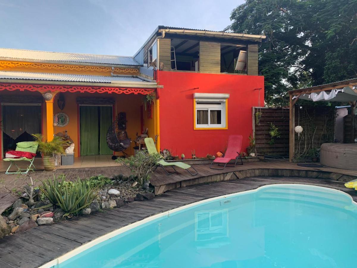 Kazamwe Chambre Hotes Apartment Petit-Bourg Bagian luar foto